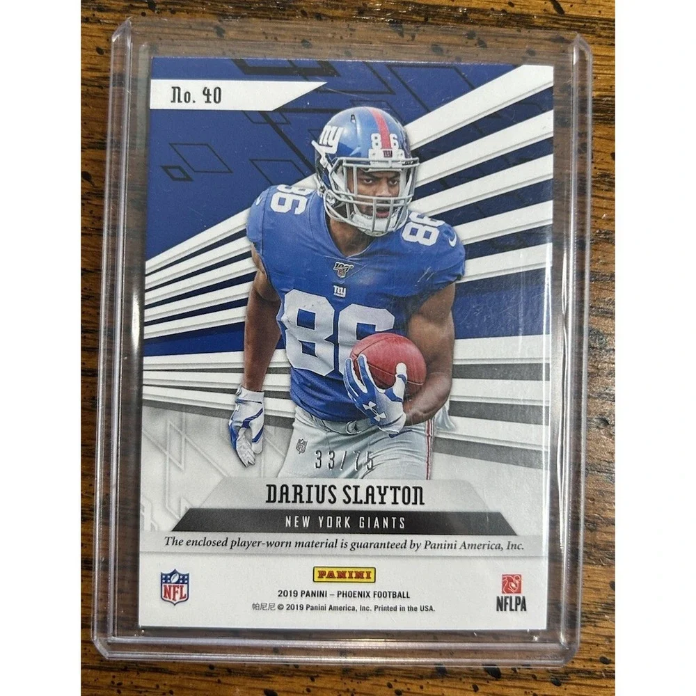 Panini Phoenix Darius Slayton Purple Prizm 2019 #40 33/75 Rookie Jersey Card